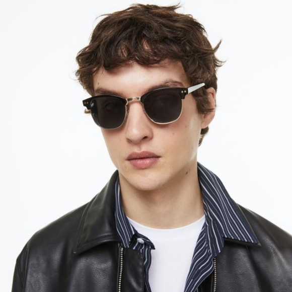 NWT H&M recycled gold trim sunglasses UV 400 - Picture 2 of 8